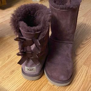 Ugg Australia Bailey Bow Purple Boots